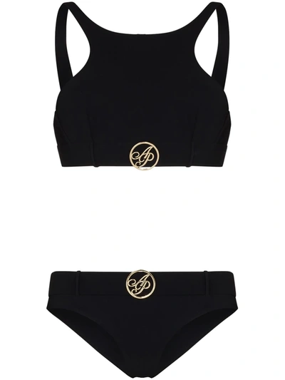 Shop Agent Provocateur Laurella Logo Plaque Bikini In Black