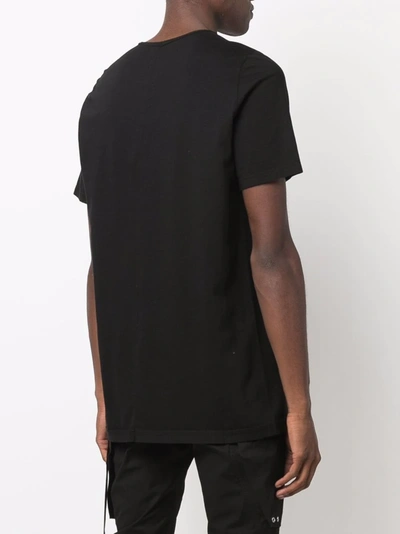 Shop Rick Owens Level Short-sleeve Organic Cotton T-shirt In Black