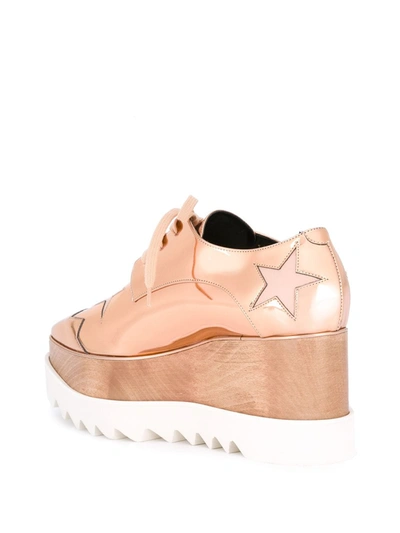 Shop Stella Mccartney Elyse Star Platform Shoes In Pink