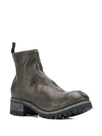 Guidi Pl1v W Ankle Boots In Soft Horse Full Grai N Cv31t