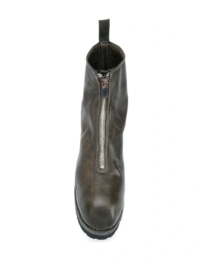 Guidi Pl1v W Ankle Boots In Soft Horse Full Grai N Cv31t