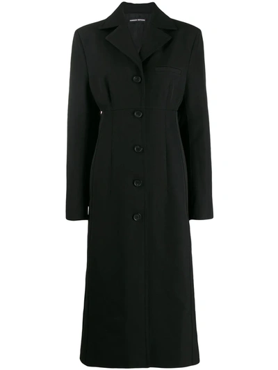 Shop Kwaidan Editions Single Breasted Coat In Black