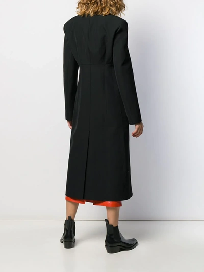 Kwaidan Editions Single-breasted Wool Coat In Black