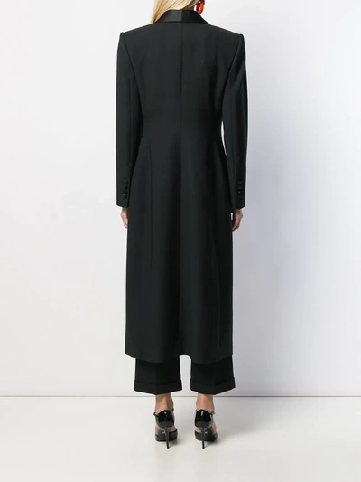 Shop Dolce & Gabbana Tailored Shawl Lapel Coat In Black