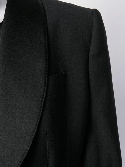 Shop Dolce & Gabbana Tailored Shawl Lapel Coat In Black