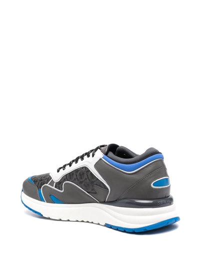 Ferragamo Gancini Rainbow Sneaker In Grau