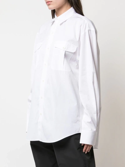 Shop Wardrobe.nyc Release 03 Tailored Poplin Shirt In White