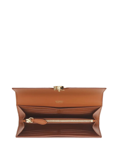 Burberry Monogram-motif Continental Wallet In Brown