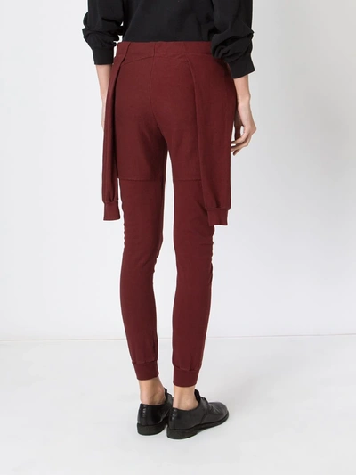 Shop Aganovich Contemporary Track Pants In Red