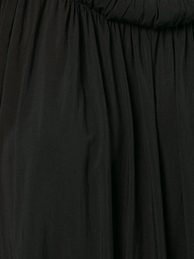 Pre-owned Yohji Yamamoto Vintage Rolled Boat Neck Dress In Black