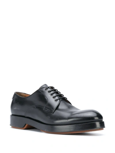 Shop Ermenegildo Zegna Lace-up Derby Shoes In Black