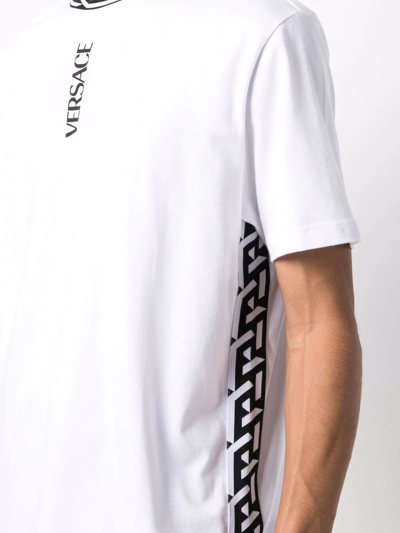 Versace White La Greca Logo T-Shirt