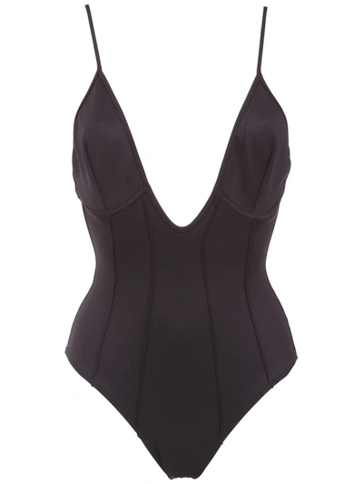 Shop Amir Slama Swimsuit In Black