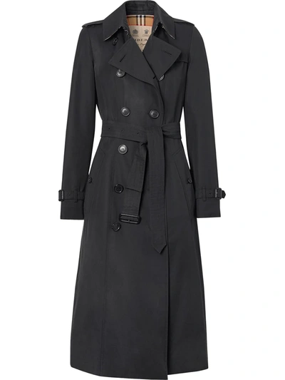 Shop Burberry The Long Chelsea Heritage Trench Coat In Blue