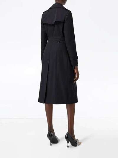 Shop Burberry The Long Chelsea Heritage Trench Coat In Blue