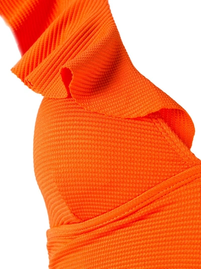 Shop Duskii Sunset Bikini Top In Orange