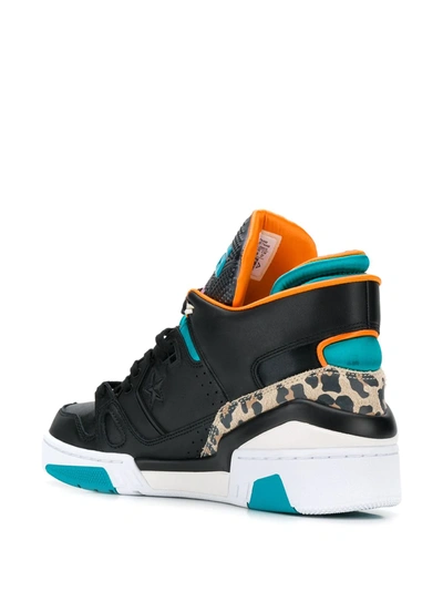 Converse Erx 260 Leopard High Top Sneakers In Black