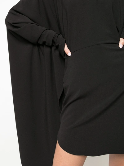 Shop Paula Knorr High-low Hem Dress In Black