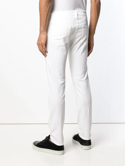 Shop Dolce & Gabbana Straight-leg Trousers In White