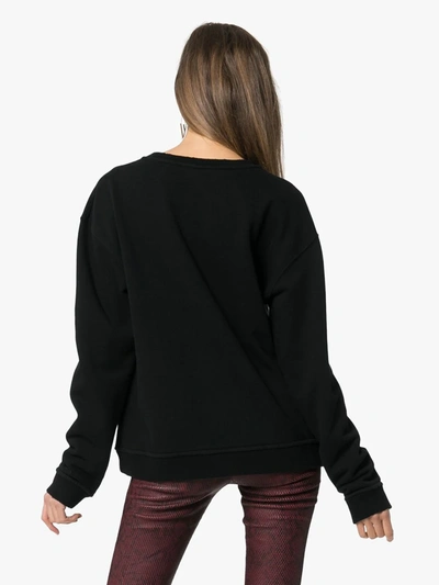 Shop Calvin Klein 205w39nyc Jaws Logo Cotton Sweatshirt In Black