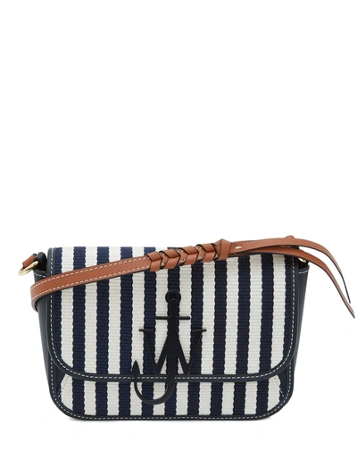 Shop Jw Anderson Medium Braided Anchor Bag In Blue