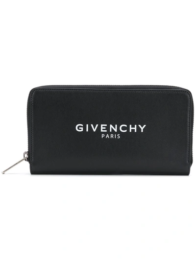 Shop Givenchy Logo Wallet In Black