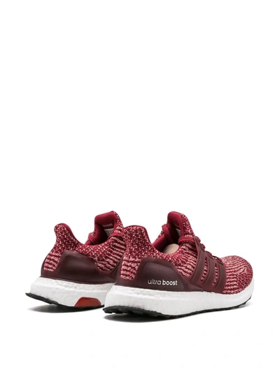 Shop Adidas Originals Ultraboost Primeknit Sneakers In Burgandy/white