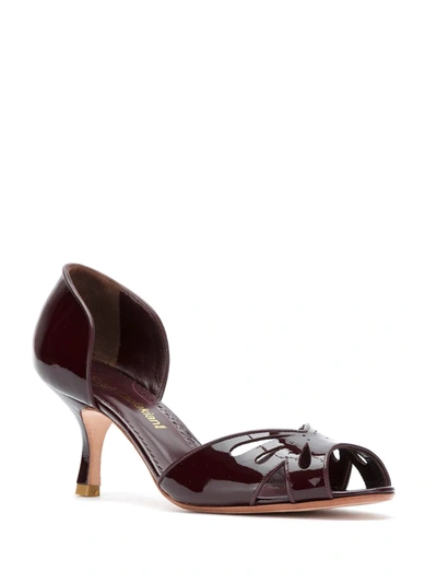 SARAH CHOFAKIAN VALENCIA PUMPS - 红色