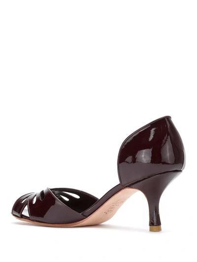 SARAH CHOFAKIAN VALENCIA PUMPS - 红色