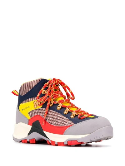 Henrik Vibskov X Columbia Tablerock Colour-block Trekking Boots In Yellow