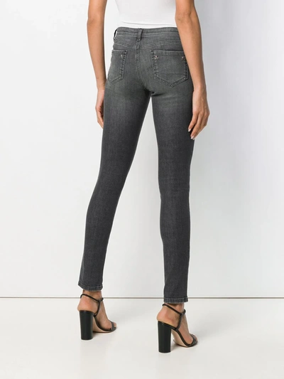 Shop Philipp Plein Slim Fit Jeans In Grey