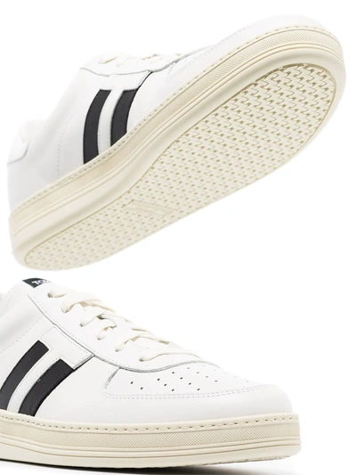 Shop Tom Ford Warwick Tennis Sneakers In White