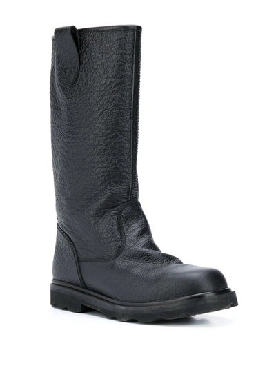 Shop Marni Chunky Sole Mid-calf Boots In Black