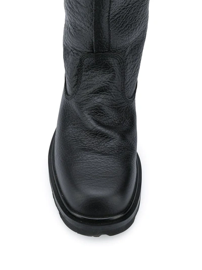 Shop Marni Chunky Sole Mid-calf Boots In Black