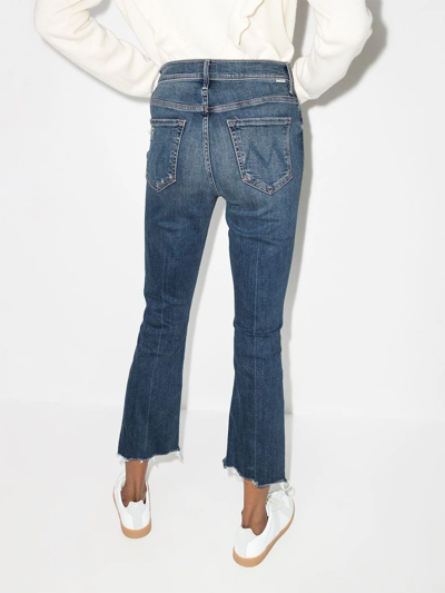 Shop Mother The Insider Cropped Jeans In Blau