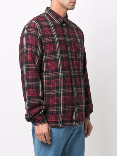 Shop Woolrich Madras Check-pattern Shirt In 红色