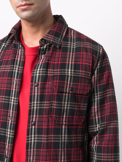 Shop Woolrich Madras Check-pattern Shirt In 红色