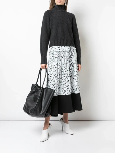 Proenza Schouler Xl Ruched Tote In Black