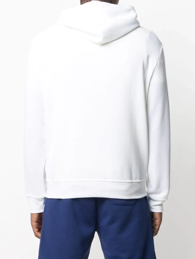 Shop Polo Ralph Lauren Logo-print Hoodie In White