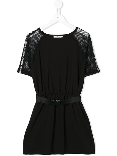 Andorine Belted Dress In Black