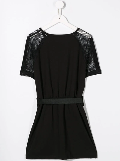 Shop Andorine Belted Dress In Black