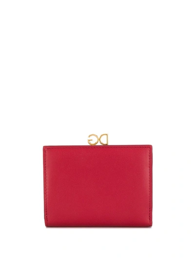 Shop Dolce & Gabbana Embellished Wallet In Red