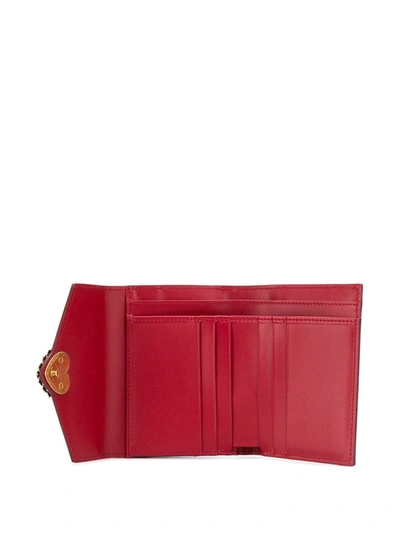 Shop Dolce & Gabbana Embellished Wallet In Red