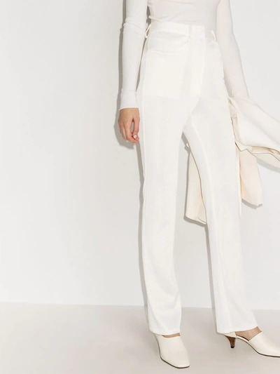 Shop Alled-martinez Straight Leg Trousers In White