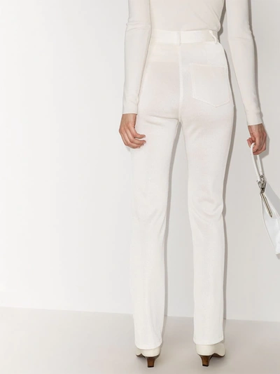 Shop Alled-martinez Straight Leg Trousers In White