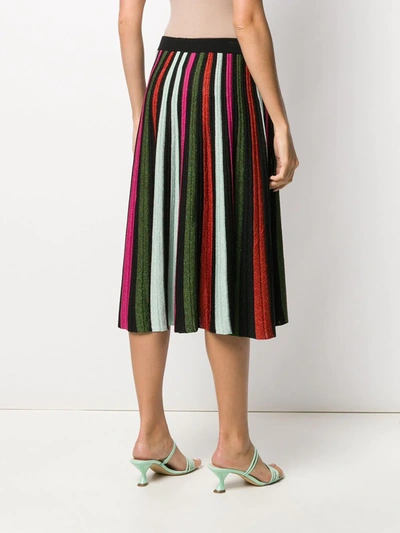 Shop La Doublej Accordion-knit Skirt In Black