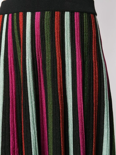 Shop La Doublej Accordion-knit Skirt In Black