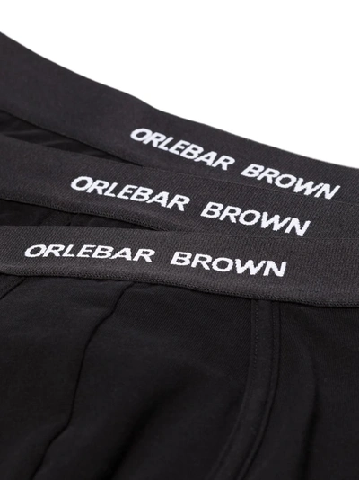 Shop Orlebar Brown Pack Of 3 The Short Trunk Briefs In 黑色