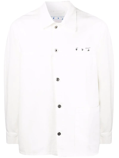 Shop Off-white Caravaggio-arrows Overshirt In White