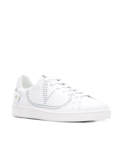 Shop Valentino Backnet Low-top Sneakers In White